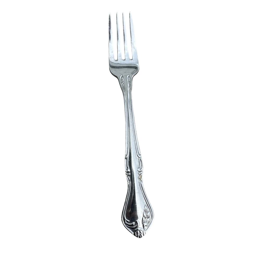 Vintage REED & BARTON HERITAGE MINT FLATWARE  ROSE QUEEN Fork 5.75” 18/0